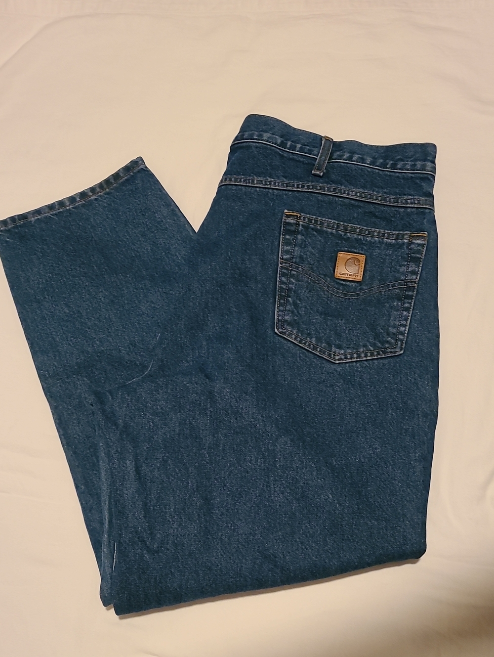 Carhartt Relaxed Jeans 42 X 30 Blue Cotton Work